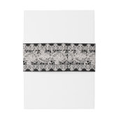  witte kant uitnodigingen wikkel (Achterkant Voorbeeld)