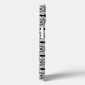 Witte kant vormt een delicate grens tegen zwart Case-Mate iPhone case (Achterkant / Rechts)