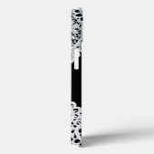 Witte kant vormt een delicate grens tegen zwart Case-Mate iPhone case (Achterkant / Rechts)