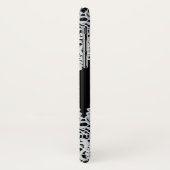 Witte kant vormt een delicate grens tegen zwart Case-Mate iPhone case (Achterkant/links)