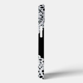 Witte kant vormt een delicate grens tegen zwart Case-Mate iPhone case (Achterkant / Rechts)