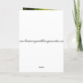 Witte Kanten Antieke Trouwfoto Bedankt Paars (Achterkant)