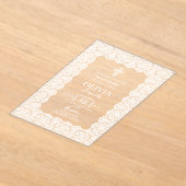 Witte Kanten Doop Acryl Uitnodigingen (Laagn)