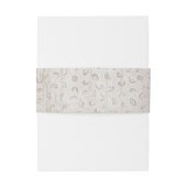 Witte kanten hout rustieke land bruiloft uitnodigingen wikkel (Achterkant Voorbeeld)