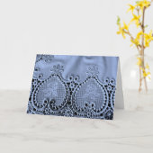 Witte Kanten Kaart (Gele Bloem)