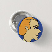 witte kantoorbediende knop ronde button 3,2 cm (Voorkant /achterkant)
