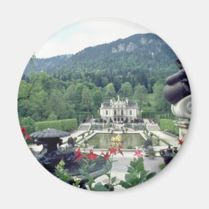 Witte Kasteel Linderhof bloemen Magneet