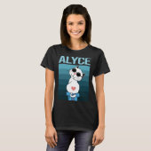 Witte Kat - Alyce Naam T-shirt (Voorkant volledig)