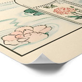 Witte kat badkuipprint, Ukiyo-e Japanse kunst Poster (Hoek)