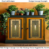 Witte Kat Bloemen Gouden Klimt Stijl Decoupage R 1 Tissuepapier