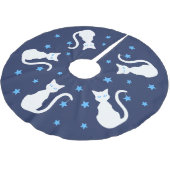 Witte kat boomrok kerstboom rok (Gekanteld)