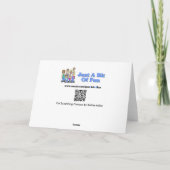 Witte kat cartoon krassen en scheuren t la kaart (Achterkant)