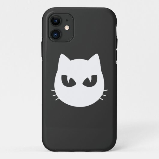 witte kat Case-Mate iPhone case (Achterkant)