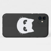 witte kat Case-Mate iPhone case (Achterkant (horizontaal))