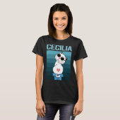 Witte Kat - Cecilia Naam T-shirt (Voorkant volledig)
