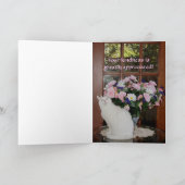 Witte Kat Dank u Bedankkaart (Binnen)