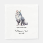 Witte Kat Die Ik Eerst Hebt Liefgehad Haar Eerste Servet (Voorkant)