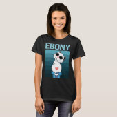 Witte Kat - Ebony Naam T-shirt (Voorkant volledig)