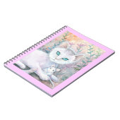 Witte kat en muis Notitieboek (Linkerzijde)