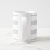 Witte kat en vis grote koffiekop (Achterkant)