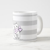 Witte kat en vis grote koffiekop (Voorkant rechts)