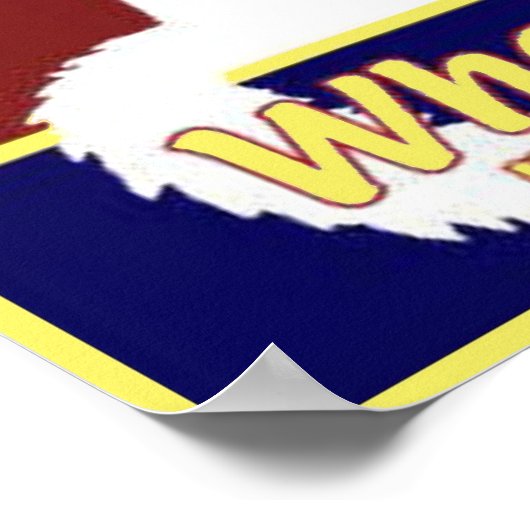 Witte kat en volle melk poster (Hoek)