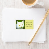 witte kat etiket (Insitu)