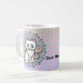 Witte Kat Fee mok (Voorkant links)