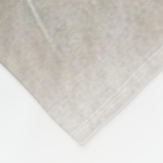 Witte kat fleece deken (Hoek)