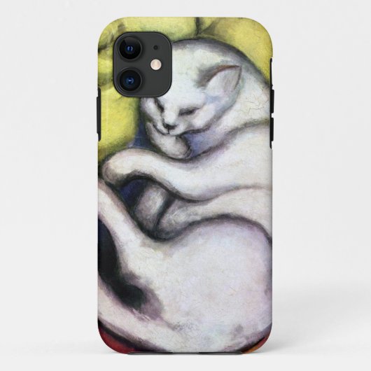 Witte kat, Franz Marc Case-Mate iPhone Case (Achterkant)