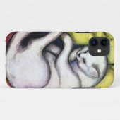 Witte kat, Franz Marc Case-Mate iPhone Case (Achterkant (horizontaal))