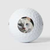 Witte kat golfballen (Voorkant)