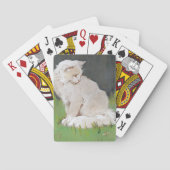 Witte Kat  Illustratie Pokerkaarten (Achterkant)