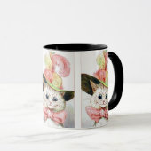 Witte kat in een Fancy Pet schilderij van Louis Wa Mok (Voorkant rechts)