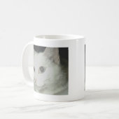 Witte kat koffiemok (Voorkant links)