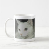 Witte kat koffiemok (Links)