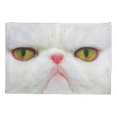 Witte kat kussensloop (Achterkant)