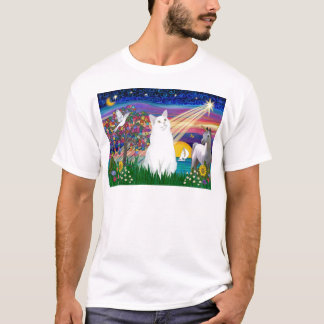 Witte Kat - Magische Nacht T-shirt