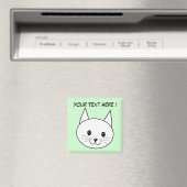 Witte kat magneet (Insitu (Vaatwasser))