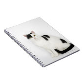 Witte kat met zwarte vlekken notitieboek (Rechterzijde)