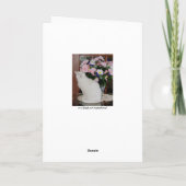   Witte Kat Moederdag Bedankkaart (Achterkant)