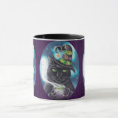 Witte kat Mok Black Cat Coffee Cup Tea (Midden)