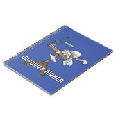 Witte kat ondeugdige maker Notitieboek (Linkerzijde)
