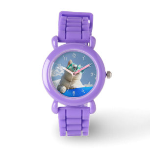 Witte kat op vakantie horloge