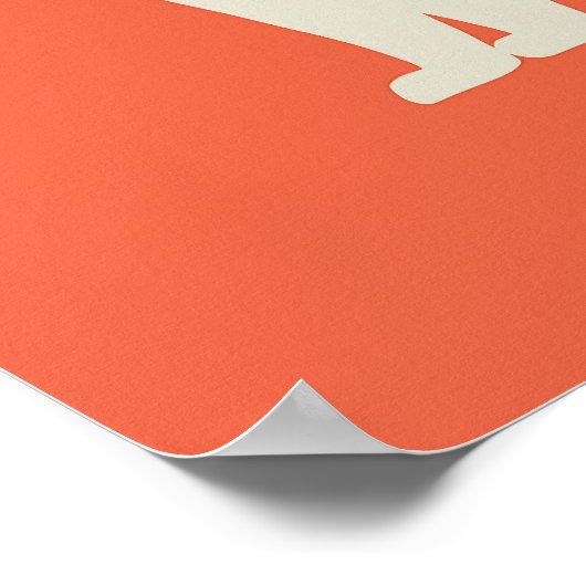 Witte kat poster (Hoek)