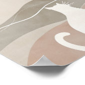 Witte kat poster (Hoek)