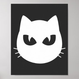 witte kat poster
