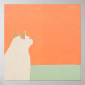 Witte Kat Poster (Voorkant)
