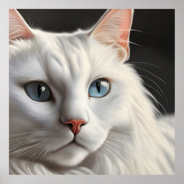 Witte kat. poster