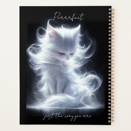 Witte kat Purfect Planner (Achterkant)